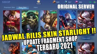 UPDATE SKIN STARLIGHT FRAGMENT SHOP TERBARU SEPTEMBER 2021 & SKIN BARU OKTOBER MOBILE LEGEND