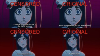 Bleach TYBW Episode 22 Censored Version VS Original version