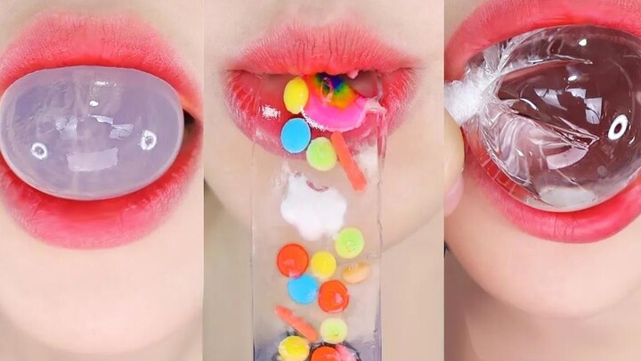 【Moon】 Mukbang: A Special Feature on Transparent Jelly-Like Foods