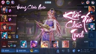 《VGVD》 Vương Chiêu Quân 【王昭君】 Review trang phục mới,Khất Xảo Chức Tình, buff 200% công lực!