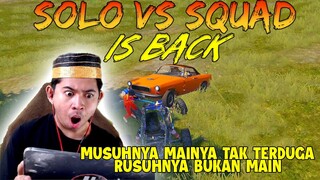 SOLO VS SQUAD!!! MUSUHNYA GINI AMAT  GUE DI BIKIN SAMPE JANTUNGAN BEBANN!!! | PUBG Mobile