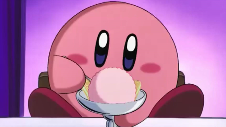 Bé Kirby bán cơm nắm
