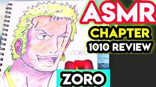 ✏️ [ASMR] | DRAWING ANIME CHARACTERS | ZORO from One Piece | Chapter 1010 Review #Shorts