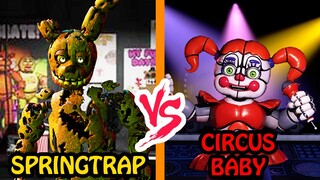 Springtrap vs Circus Baby | SPORE