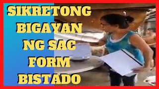 SIKRETONG BIGAYAN NG DSWD FORM BISTADO