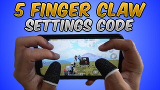 Zendex 5 Finger Claw/4 Finger Claw Settings & Sensitivity Code (PUBG MOBILE) Layout Code [2021]