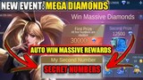 HOW TO GET WINNING NUMBERS IN MEGA DIAMONDS EVENT AUTO WIN 300K DIAMONDS - MOBILE LEGENDS BANG BANG