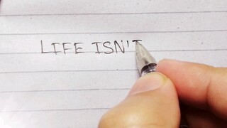 LIFE IS NOT ABOUT