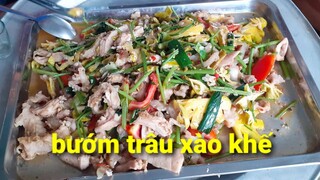 Thánh Ăn Bướm Trâu (L.ồ.n) Trâu Xào Khế Chua Siêu Ngon | Biển Nguyễn ngọc.