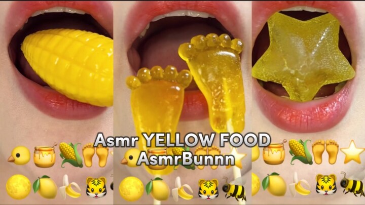 Asmr YELLOW FOOD - AsmrBunnn