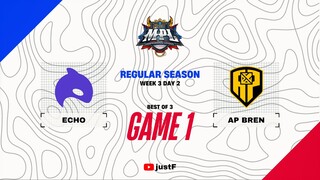 ECHO vs BREN GAME 1 | MPL PH SEASON 13 WEEK 3 ECHO vs AP BREN