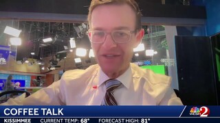 COFFEE TALK: Cloudy and wet this morning- Let's chat about our Sunday forecast...