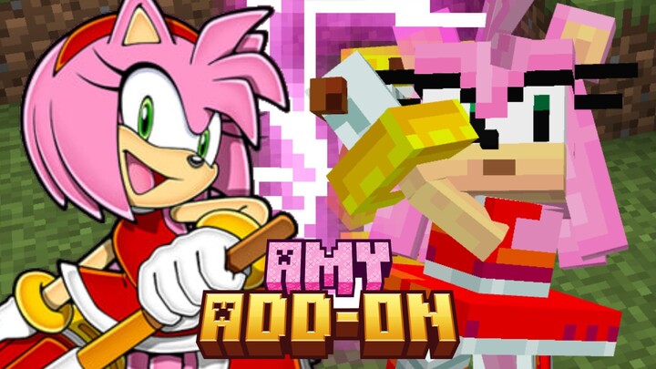 Amy Rose Add-On in Minecraft