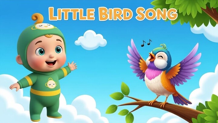 ✨ Little Birds _ Cute Animated Song for Kids  #babytoons #kindergartensongs #kid