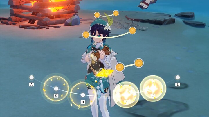 [ Genshin Impact ] I'm optimistic about Mihayou, this is the music game! ! ! (Flame of Nitrous Flowers on the first day)