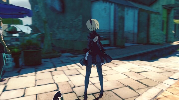 Ternyata game ini pernah berkolaborasi dengan 2B