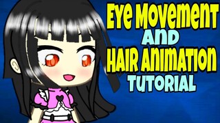 How to Eye Movement & Waving Hair | Eye blink Tutorial  | Gacha Animation Guide for Kinemaster