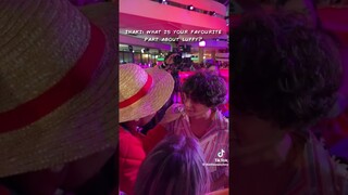 Iñakis heartwarming interaction with a Fan - ONE PIECE Live Action Netflix