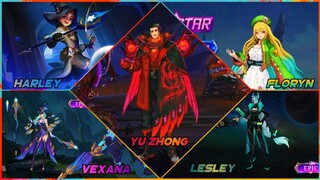 80+ NEW SKINS- HARLEY NEW SKIN, LESLEY EPIC SKIN, FLORYN NEW SKIN- MOBILE LEGENDS NEW SKINS 2022