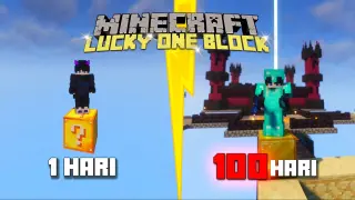 100 Hari Di Minecraft Tapi ini Lucky One Block!! Membuat Istana Yang MegahðŸ˜±