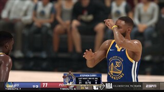 NBA2K22 FULL GAME HIGHLIGHTS WARRIORS VS BLAZERS I December 8, 2021 I Regular Season