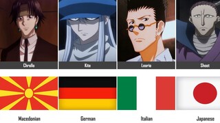 Hunter x Hunter Characters Nationalities