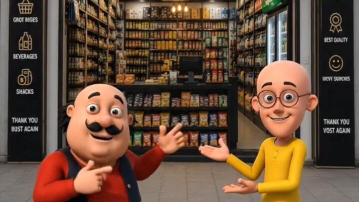 advertising you Shop with Motu patlu