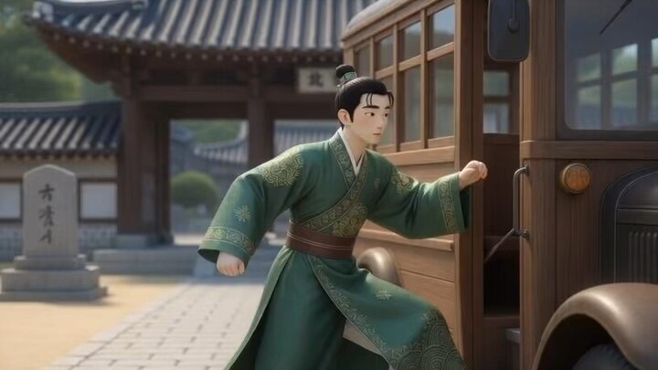 เกือบตกรถในภาษาจีน
