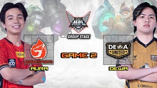 GREAT WALL OF YAWI !! AURA vs DEWA UNITED GAME 2 MPL ID SEASON 13