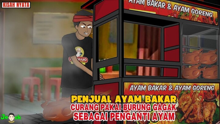 AZAB PENJUAL AYAM BAKAR CULAS PAKAI DAGING GAGAK SEBAGAI PENGGANTI DAGING AY