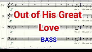 Out of His Great Love | Bass