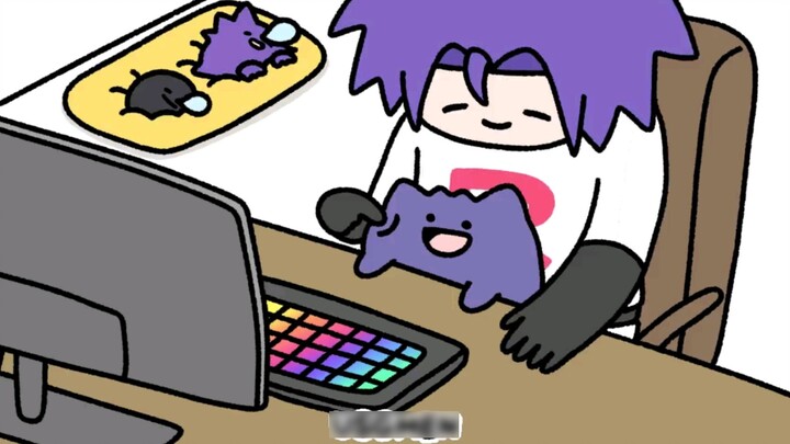[Q version Pokémon] Gengar wants a hug