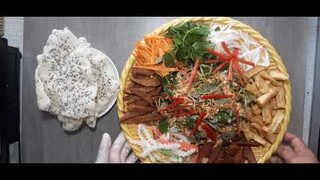 Gỏi rau càng cua chay .Món ăn đặc sản trảng bàng. Bếp cô tư tập 279?