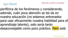 Ayn Rand - Filosofía: ¿quién la necesita? 2/3