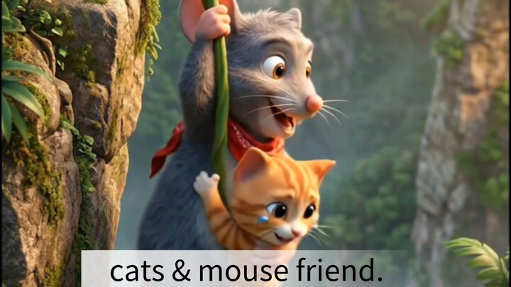 🐭❤️ A tiny mouse becomes a hero and saves the cat! 🐱✨A funny and heartwarming cartoon adventure yo
