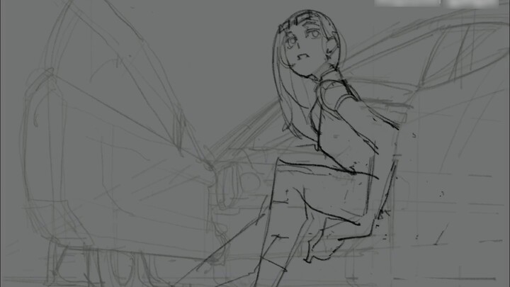 Daily Sketch｜Getting Ready to Get Off