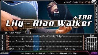 Lily - Alan Walker, K 391 & Emelie Hollow - Fingerstyle Guitar Cover + TAB Tutorial