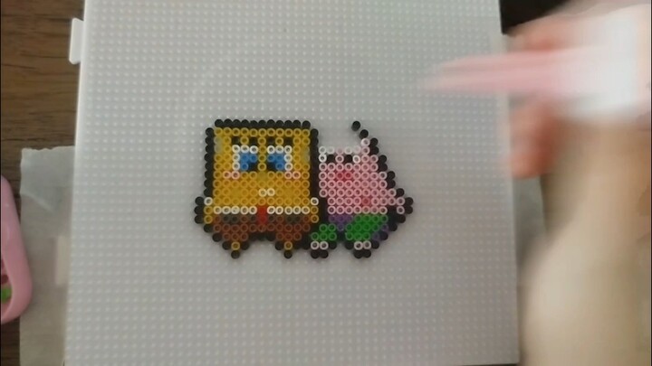Bob Esponja e Patrick em Hama Beads