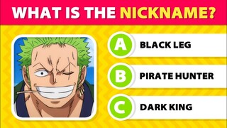 Can You Guess The One Piece Character By His Nickname❓One Piece Quiz 👒 Anime Quiz