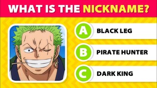 Can You Guess The One Piece Character By His Nickname❓One Piece Quiz 👒 Anime Quiz