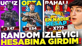 EN NADİR HESAPLARA GİRDİM! 😲 FULL SARI-BEYAZ-MOR BAPE ve R2 ÇIKTI! UCUZ ORTA PAHALI! PUBG Mobile