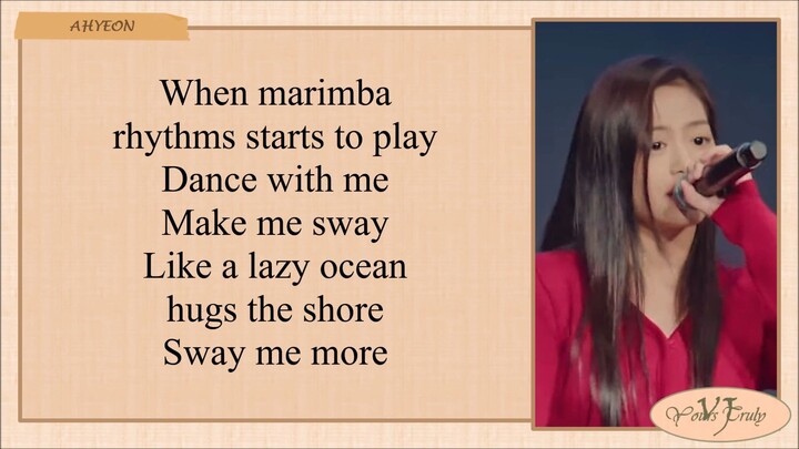 AHYEON (BABYMONSTER) 'Sway With Me' Lyrics