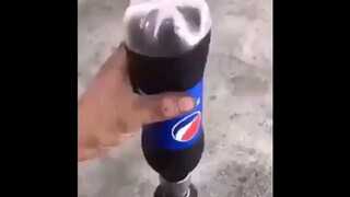 Homemade gauss gun with pepsi