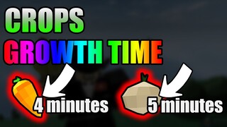 HOW LONG DOES CROPS GROW? (CROPS GROWTH TIME) | ROBLOX SKYBLOCK [BETA]