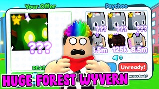 AKU TRADING HUGE FOREST WYVERN DAPET SEMUA EXCLUSIVE INI DI PET SIMULATOR X - Roblox Indonesia