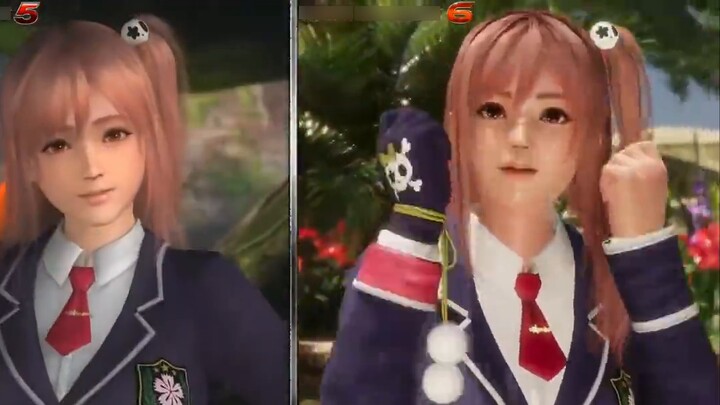 Dead or Alive 6 vs. Dead or Alive 5 การเปรียบเทียบตัวละคร