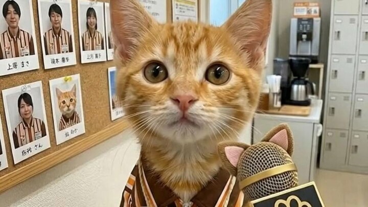 Kucing kecil lagi-lagi dielus oleh tamu
