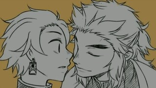 Trả lời bạn bili_2104190577: Rengoku x Tanjiro #2 của bạn đây 🥰