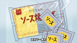 【蜡笔小新美食】松阪老师来小新家吃美味的酱烧炒面。