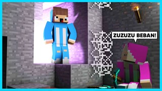 MIPAN & ZUZUZU Hidup Di Goa Selama 100 Hari! MEMBUAT RUMAH PERTAMA - Minecraft Survival